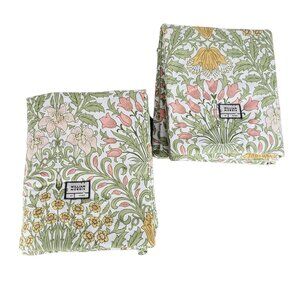 William Morris at Home Garden Spring King Pillow Shams Floral Cotton Quilted